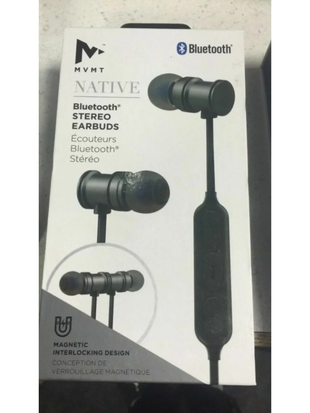 MVMT Native Bluetooth Stereo Earbuds Black Cell Phone Apple/Android Phone
